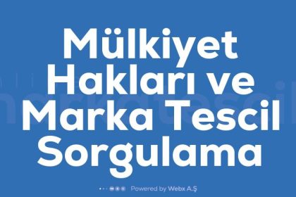 Mulkiyet Haklari Ve Marka Tescil Sorgulama